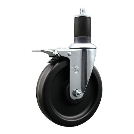 Service Caster 6'' Phenolic Swivel 1-5/8'' Expanding Stem Caster Total Lock Brake SCC-EXTTL20S615-PHR-158